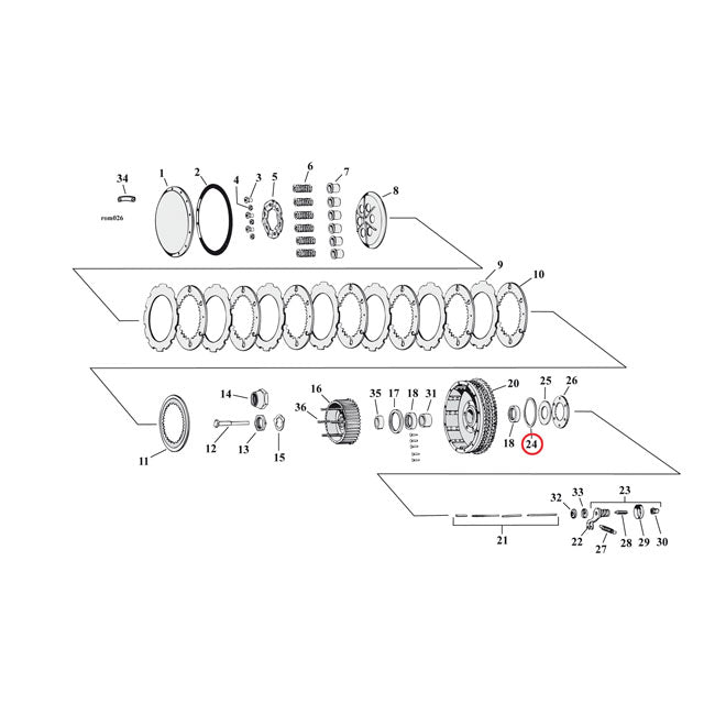Washer, Clutch Shell Clutch Misc Mcs