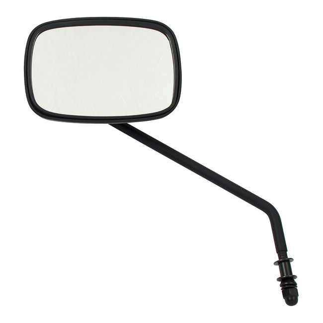 Late Oem Style Mirror, Long Stem, Left Side. Black Mirrors Mcs