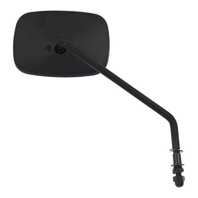 Late Oem Style Mirror, Long Stem, Right Side. Black Mirrors Mcs