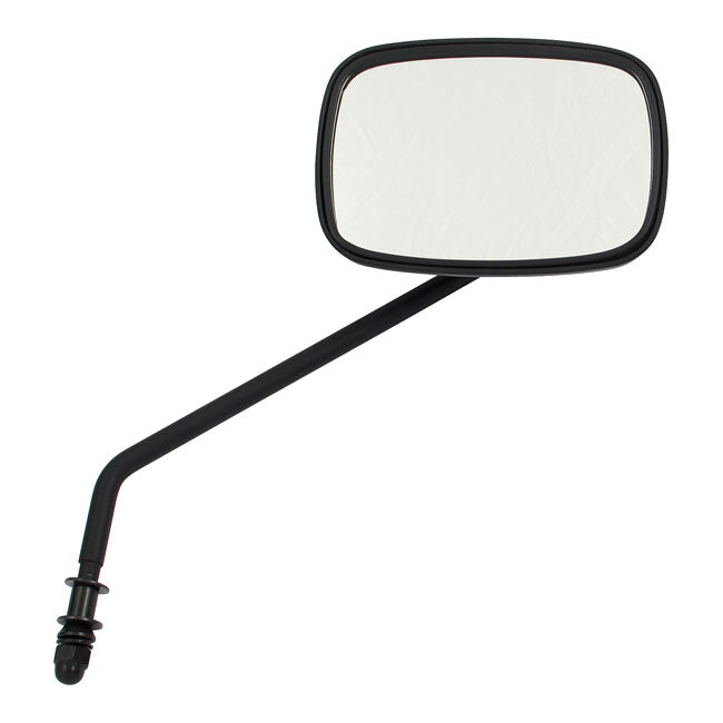 Late Oem Style Mirror, Long Stem, Right Side. Black Mirrors Mcs