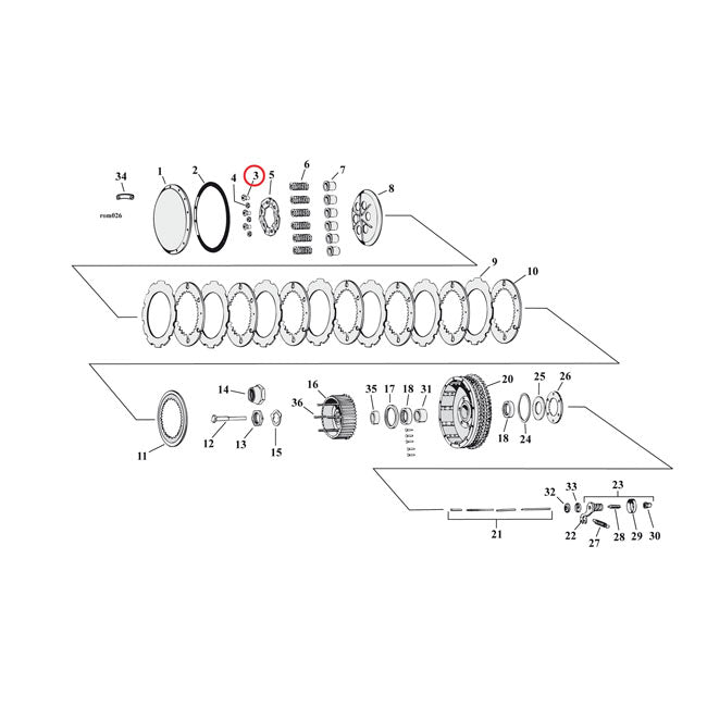 Nut, Clutch Hub Stud Clutch Hub Studs Mcs
