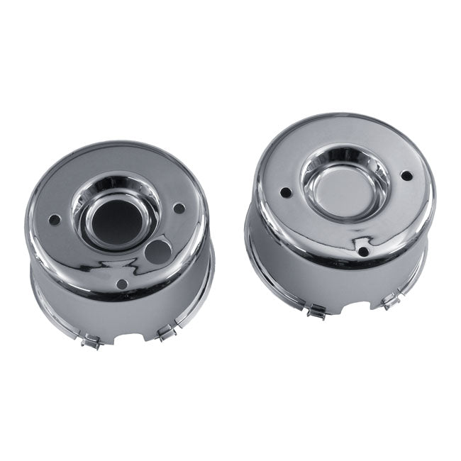 Speedometer & Tachometer Cup Set. Chrome Speedometer/Tacho Covers Mcs