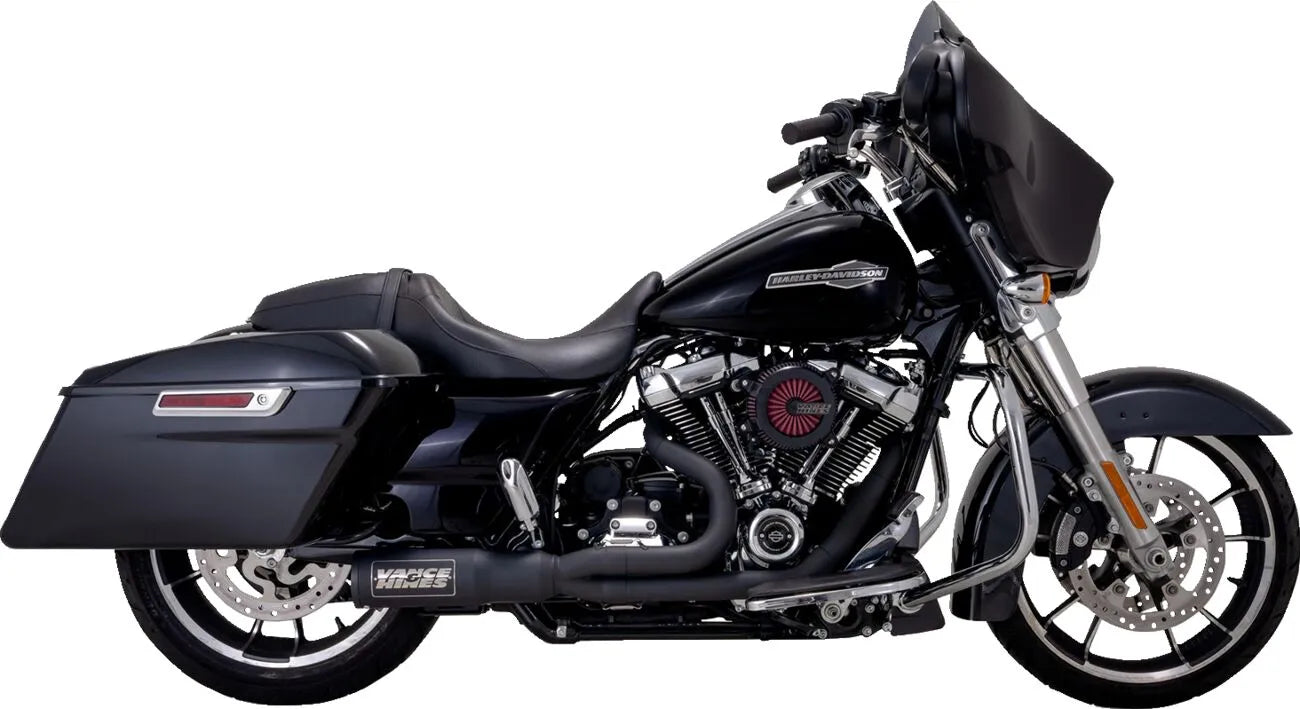 Hi-Output RR - 17+ Touring Full Exhaust System Vance & Hines Black