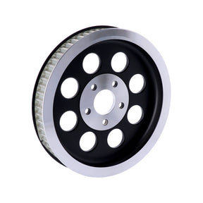 Reproduction Oem Style Wheel Pulley 65t, 1 1/2" Belt. Black Rear Wheel Pulleys Mcs