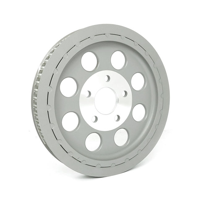 Reproduction Oem Style Wheel Pulley 61t, 1 1/8" Belt. Silver Rear Wheel Pulleys Mcs