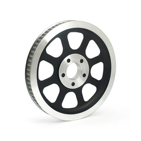 Reproduction Oem Style Wheel Pulley 70t, 1 1/8" Belt. Black Rear Wheel Pulleys Mcs