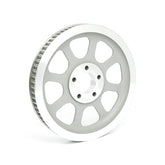 Reproduction Oem Style Wheel Pulley 70t, 1 1/8" Belt. Silver Rear Wheel Pulleys Mcs