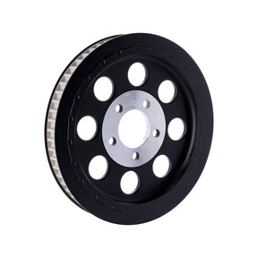 Reproduction Oem Style Wheel Pulley 61t, 1 1/8" Belt. Black Rear Wheel Pulleys Mcs