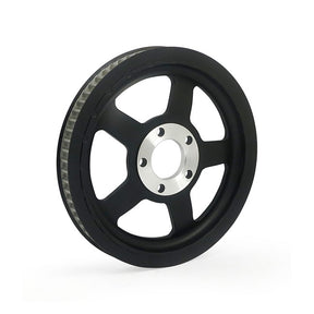 Reproduction Oem Style Wheel Pulley 68t, 1 1/8" Belt. Black Rear Wheel Pulleys Mcs