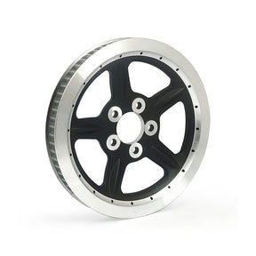 Reproduction Oem Style Wheel Pulley 68t, 1 1/8" Belt. Black Rear Wheel Pulleys Mcs