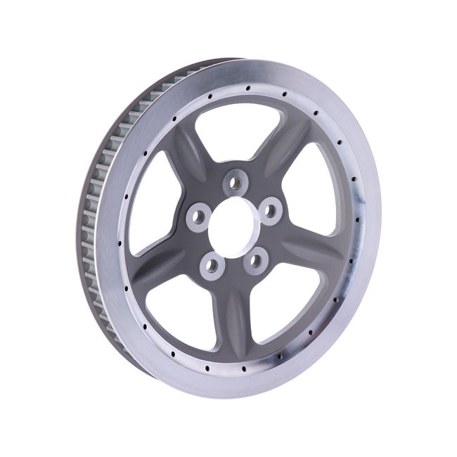 Reproduction Oem Style Wheel Pulley 68t, 1 1/8" Belt. Silver Rear Wheel Pulleys Mcs