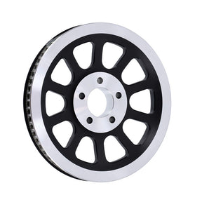 Reproduction Oem Style Wheel Pulley, 66t. Black Rear Wheel Pulleys Mcs