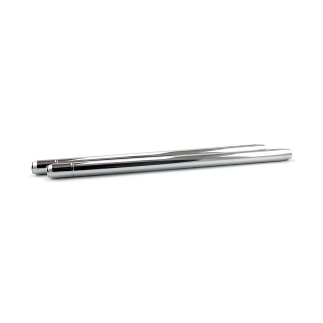 Fork Tubes 35mm, 23 1/4". Show Chrome Fork Tubes Mcs