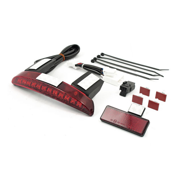 Chopped Fender Edge Led Taillight. Red Lens Taillights Mcs