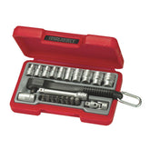 Teng Tools, Mini Rosso 1/4" socket wrench set WRENCH SET 1/4" DRIVE Tengtools