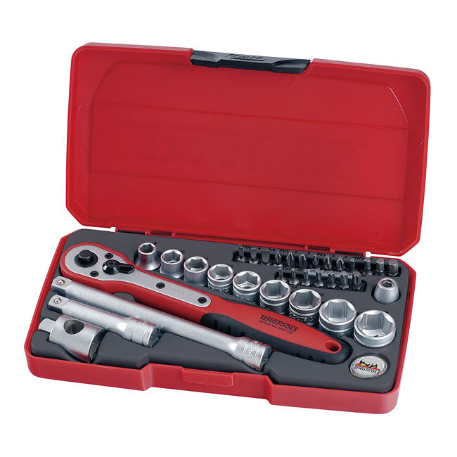 Teng Tools, 3/8" socket wrench set. Metric 34pc WRENCH SETS Tengtools
