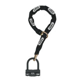 Abus Granit 58 Padlock & Black Loop Chain Lock Abus