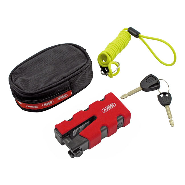 Abus, 77 Granit Sledg ''Grip Style'' Disc Brake Lock. Red Lock Abus