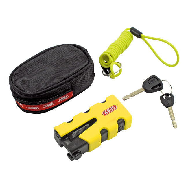 Abus, 77 Granit Sledg ''Grip Style'' Disc Brake Lock. Yellow Lock Abus