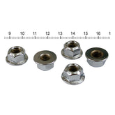 5/16 18 Flanged Lock Nut Chrome Nuts Flange Chr Usa Sizes Gardner Westcott