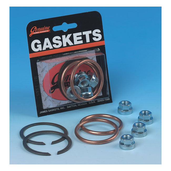James, exhaust gasket & mount kit. Copper gaskets EXHAUST GASKETS James Gaskets