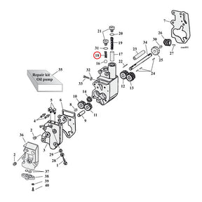 Spring, Check Valve Oil Pump Parts Mcs