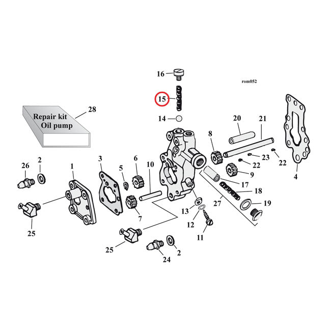 Spring, Check Valve Oil Pump Parts Mcs