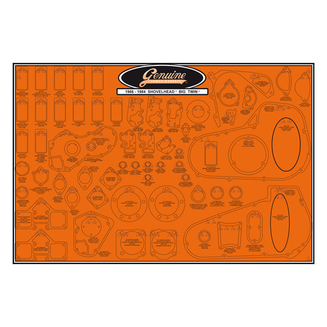 James, gasket & seal board. Shovelhead GASKET BOARDS James Gaskets