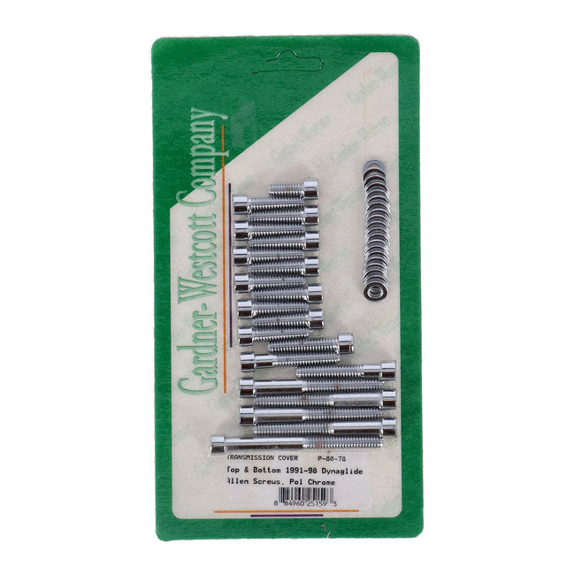 Gw, Transmission Top & Bottom Cover Screw Kit. Allen Transmission Bottom Cover Screw Kit Gardner Westcott