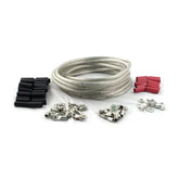 All Balls, custom 25 foot battery cable kit. Clear BATTERY CABLES All Balls