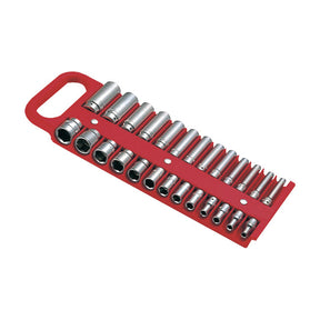 Lisle, 1/4" Magnetic Socket Holder, Red Lisle