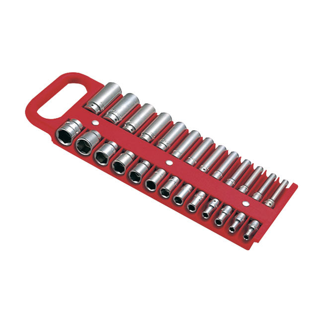 Lisle, 1/4" Magnetic Socket Holder, Red Lisle