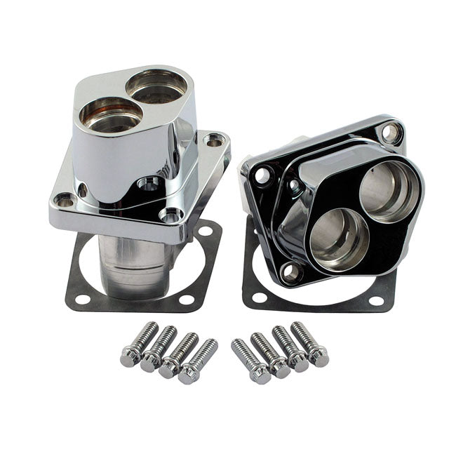 S&S Cycle Tappet Cover Set Twin Cam Chrome Tappet Blocks S&S Cycle
