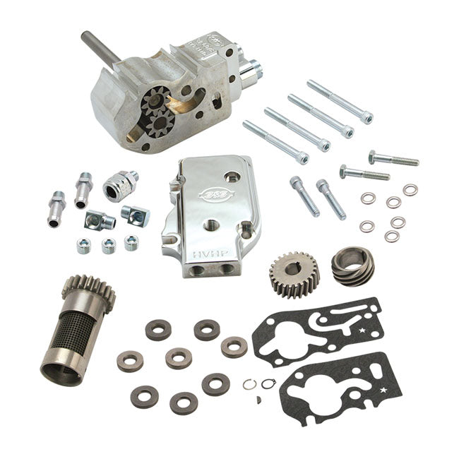 S&S, HVHP oil pump kit with gears. Standard cover OIL PUMPS S&S