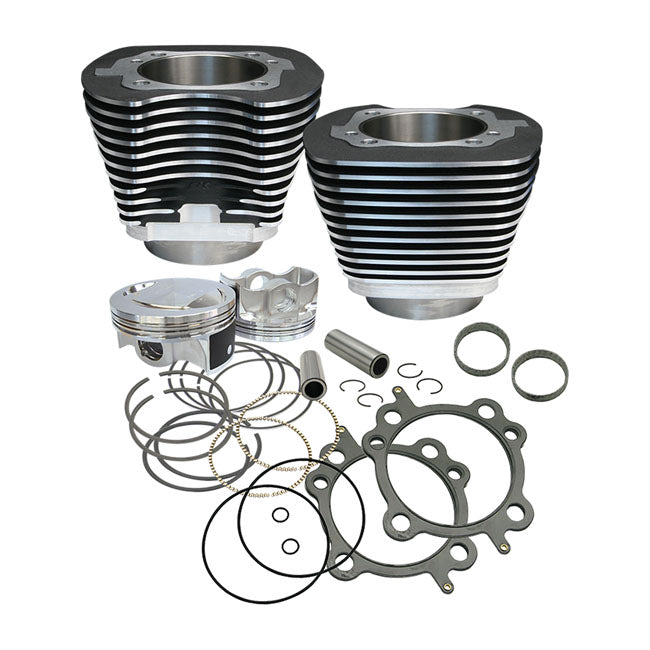 S&S Cycle Cylinder/Piston Kit Twin Cam 97" Black Pistons And Rings Kits S&S Cycle
