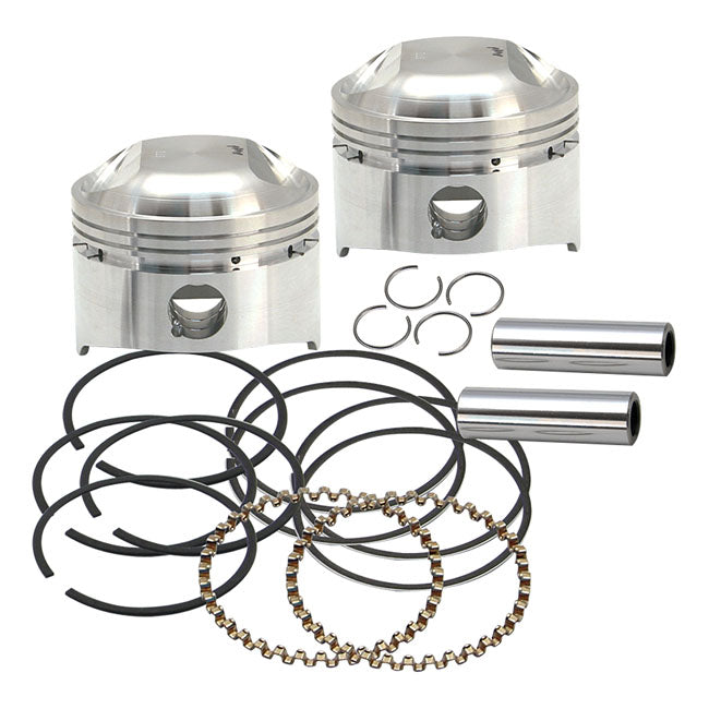 S&S, 3-1/2" bore 8:1CR piston kit. Std PISTONS AND RINGS KITS S&S