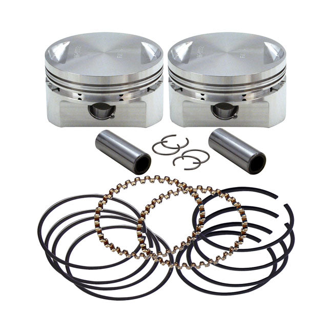 S&S, Evo stroker piston set (OEM heads). +.020" PISTONS AND RINGS KITS S&S