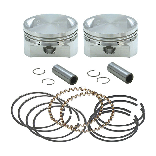 S&S, Evo stroker piston set (OEM heads). +.030" PISTONS AND RINGS KITS S&S