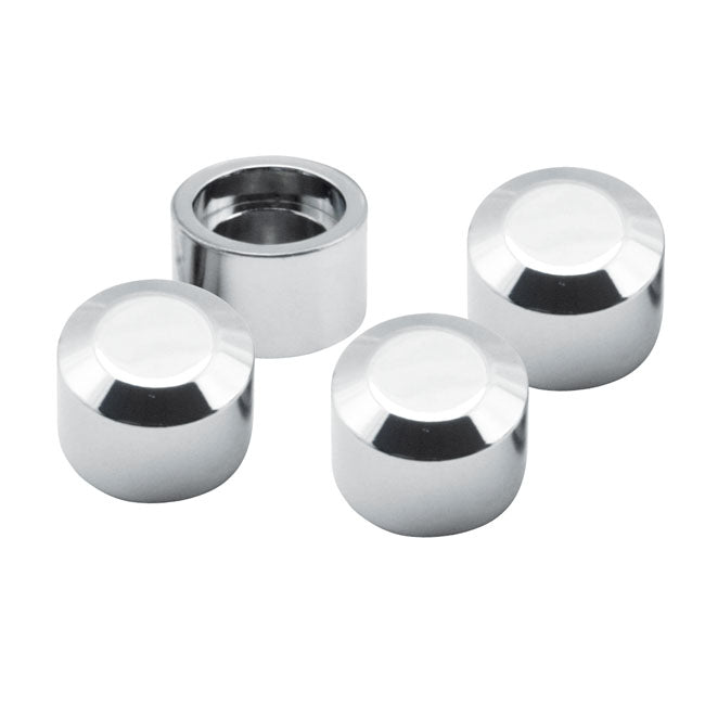 S&S, magnetic head bolt cover set, chrome HEAD BOLT COVERS S&S