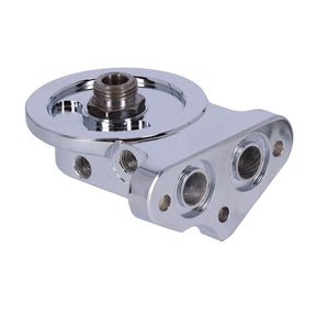 S&S, Twin Cam billet oil filter mount kit. Chrome OIL FILTER MOUNT KITS S&S