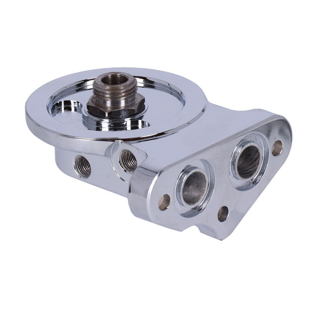 S&S, Twin Cam billet oil filter mount kit. Chrome OIL FILTER MOUNT KITS S&S