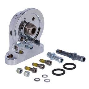 S&S, Twin Cam billet oil filter mount kit. Chrome OIL FILTER MOUNT KITS S&S