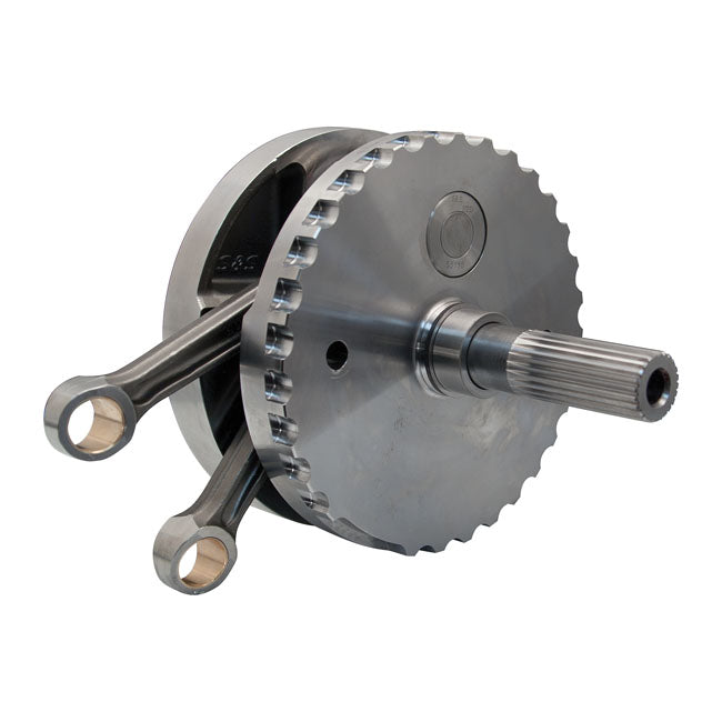 S&S Cycle Flywheel,Assembly,4 3/8"Stroke,Sf3,Tapered Wrist Pin,Packaged,7.659"Rod,W/Sprocket Bearing Race,1035 Flywheels S&S Cycle