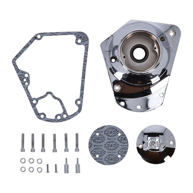 S&S, billet cam cover. Chrome GEAR COVERS S&S