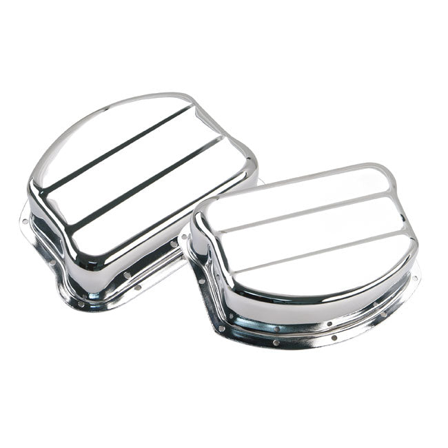 S&S, Panhead rock covers set. Chrome ROCKER COVERS S&S