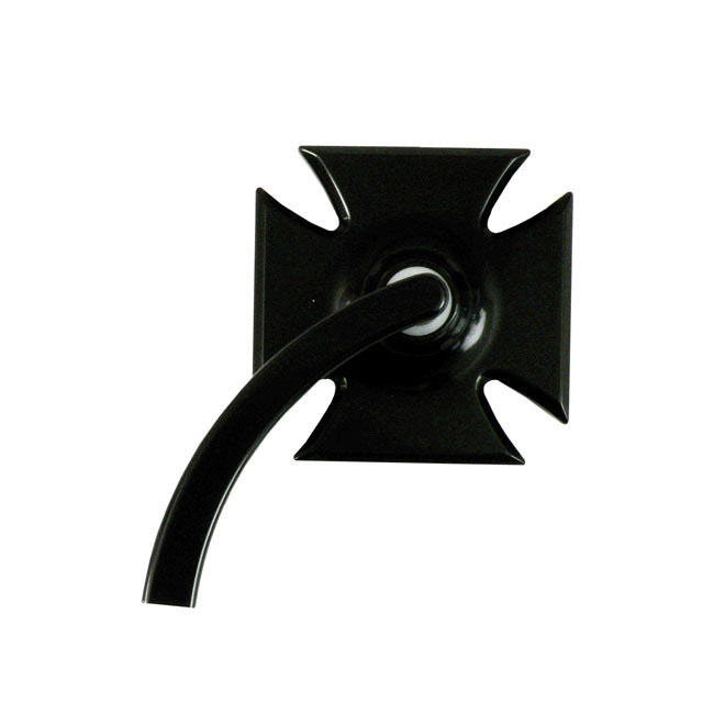Maltese Cross Left Mirror, Black Mirrors Kustom Tech Default Title