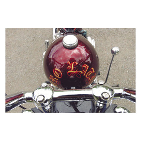 Kustom Tech Smooth Weld-In Right Gas Cap, Aluminum Gas Cap Kustom Tech