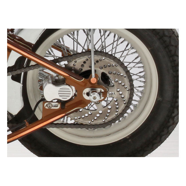Kustom Tech Custom Sprocket Brake Kit With Caliper, Polished Sprocket Brake Kits Kustom Tech