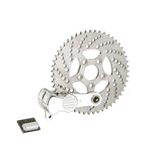 Kustom Tech Custom Sprocket Brake Kit With Polish Caliper, Black Sprocket Brake Kits Kustom Tech