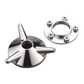 Kustom Tech Spinner Wheel Hub Cover, Polished Wheel Hub Caps Kustom Tech